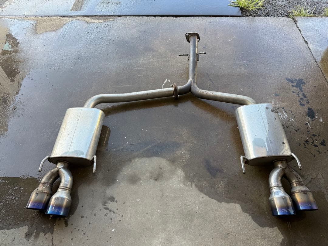 ROWENマークX G's / GR ステンレスマフラー　チタンテール