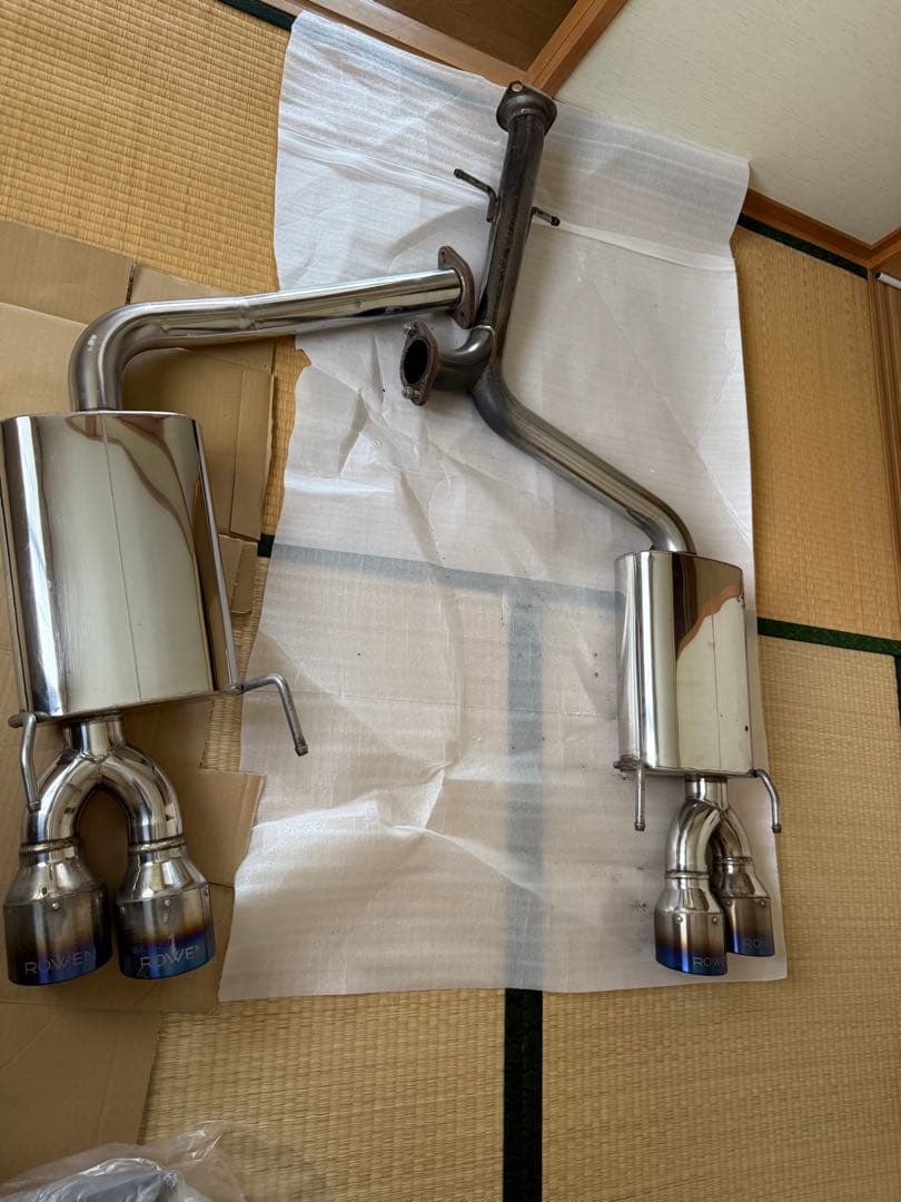 ROWENマークX G's / GR ステンレスマフラー　チタンテール