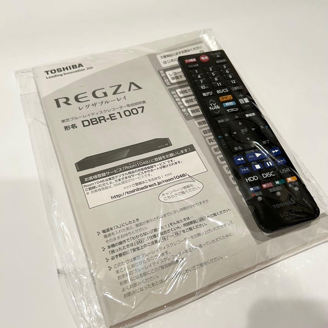 【極美品】17年製　東芝 REGZAブルーレイ 形名:DBR-E1007