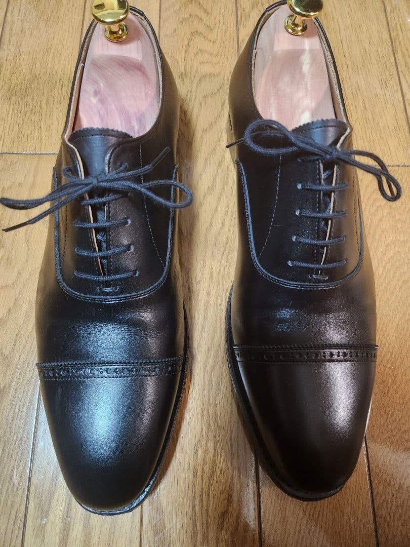 スコッチグレイン　パンチドゥキャップトゥ　ブラック