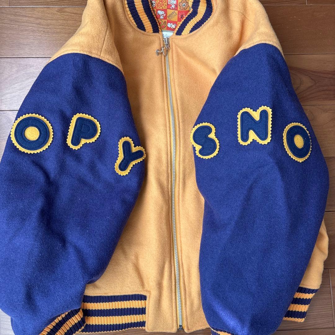 スヌーピー刺繍スタジャン