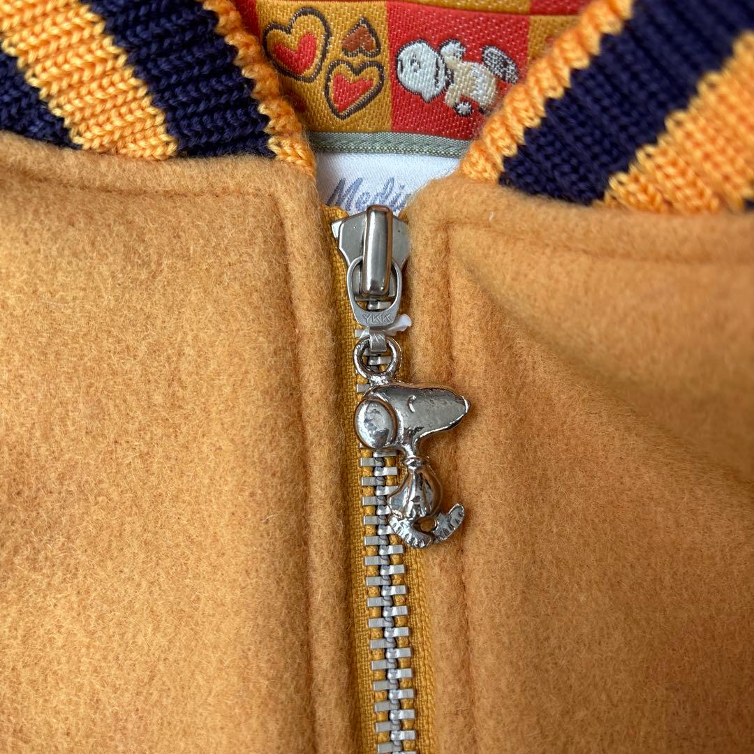 スヌーピー刺繍スタジャン