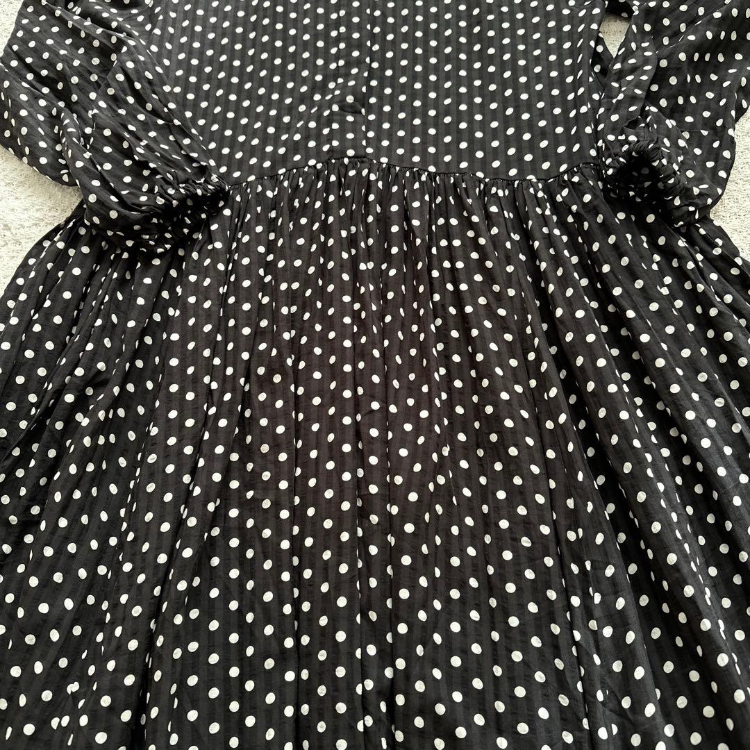 BEARDSLEY ビアズリー　ドットギャザーワンピース サイズ1 新品