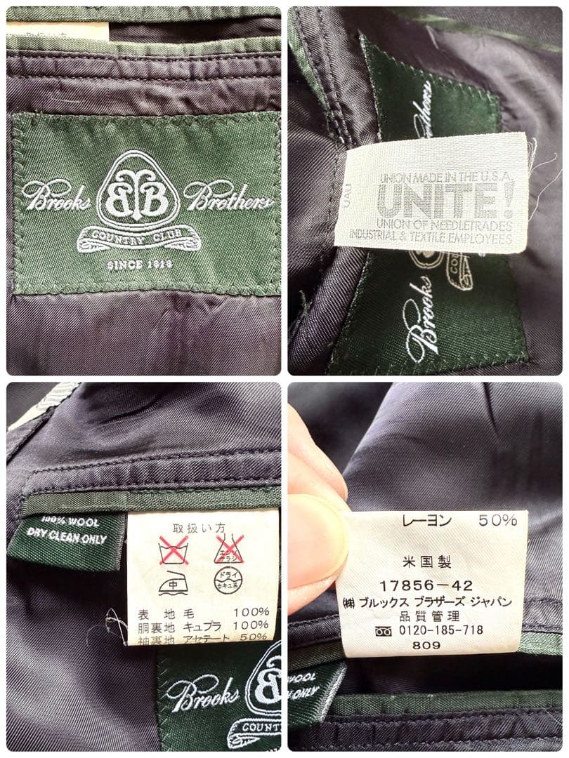 Brooks Brothers ロロピアーナ ブレザー 金ボタン M USA製