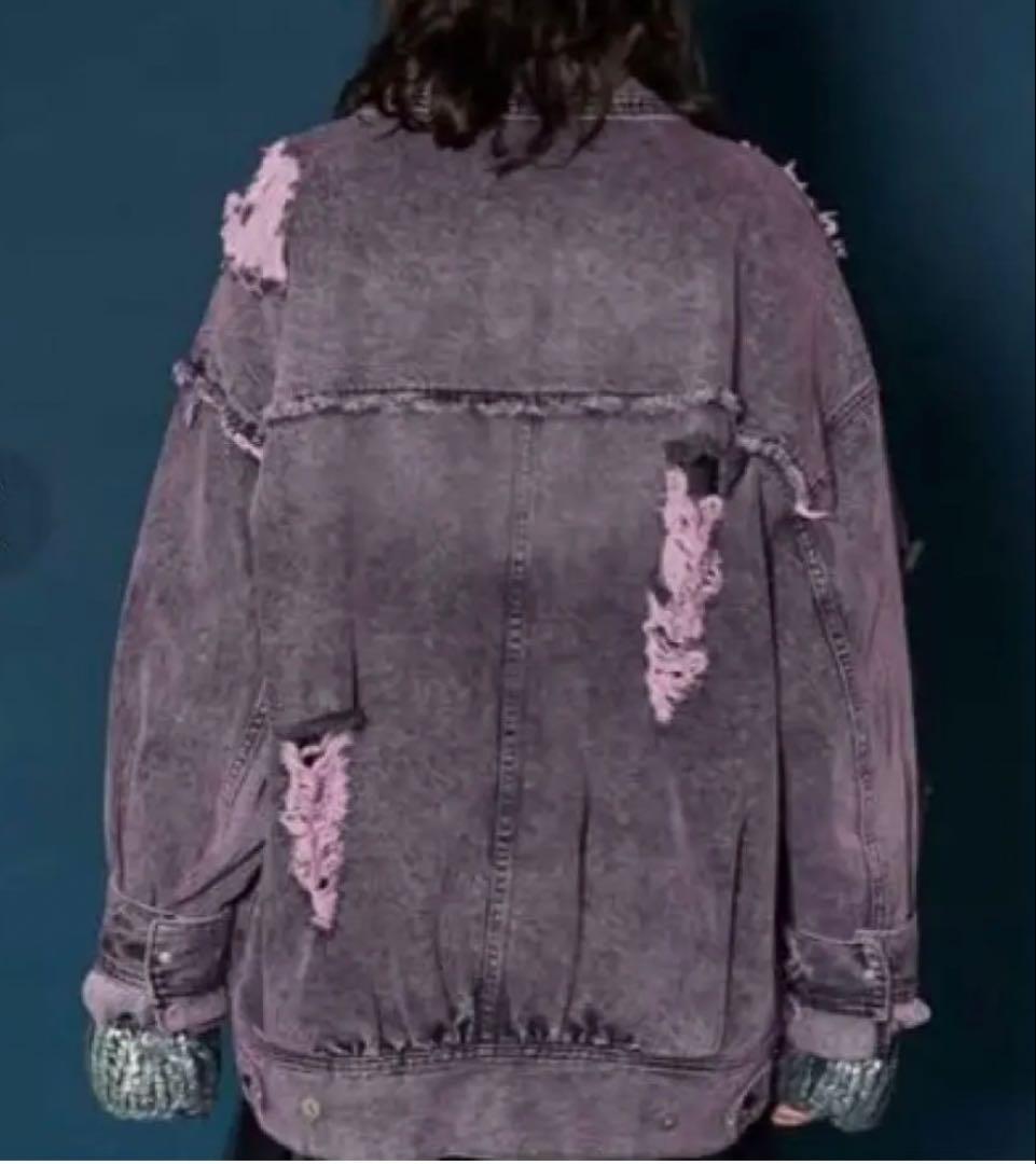 メゾンスペシャル クラッシュデニムブルゾン