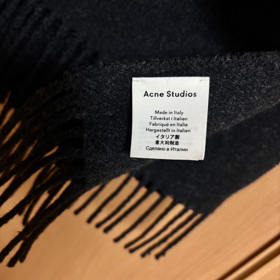 Acne Ssudios アクネストゥディオス アクネ マフラー ブラック 黒