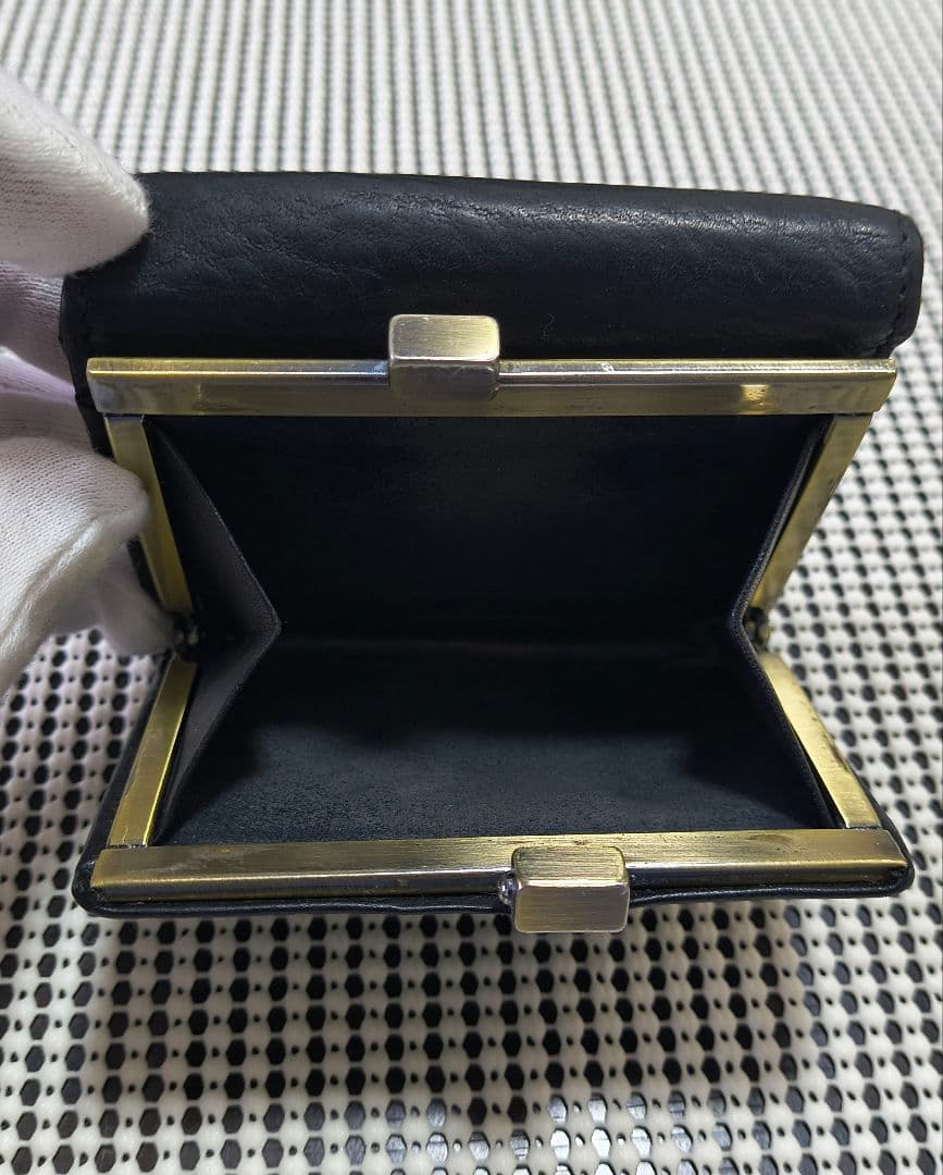 SLOW （スロウ） がま口 ミニ財布 ブラック