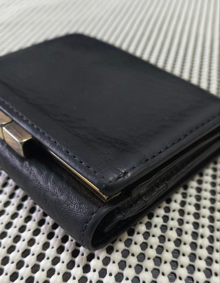 SLOW （スロウ） がま口 ミニ財布 ブラック