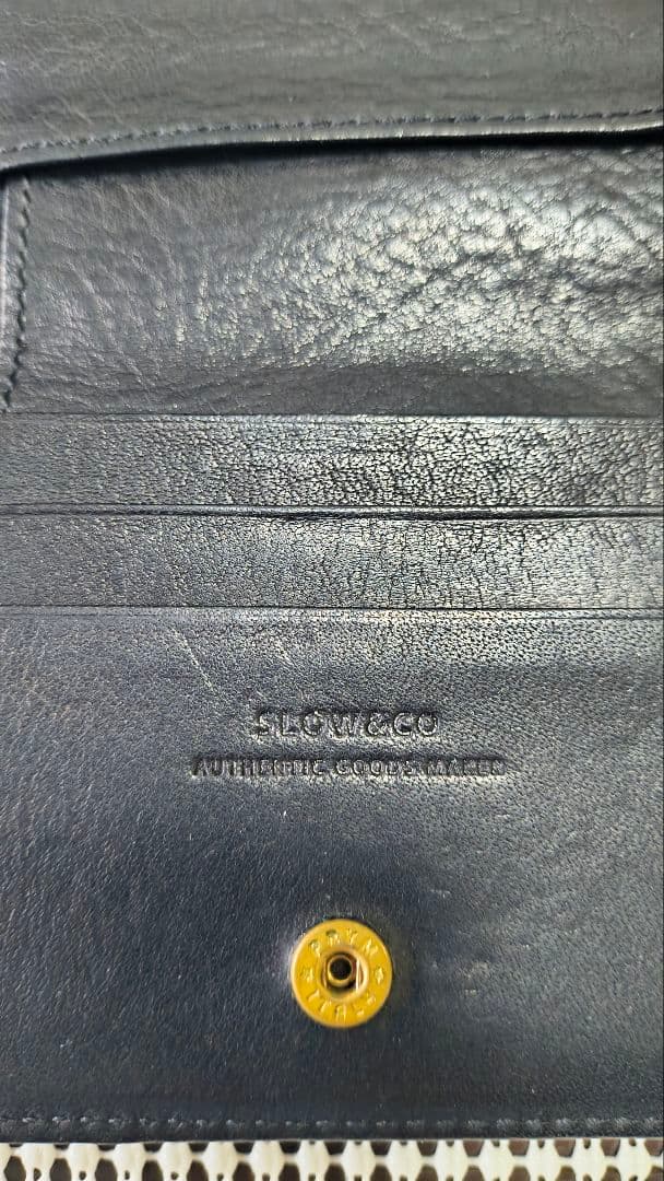 SLOW （スロウ） がま口 ミニ財布 ブラック