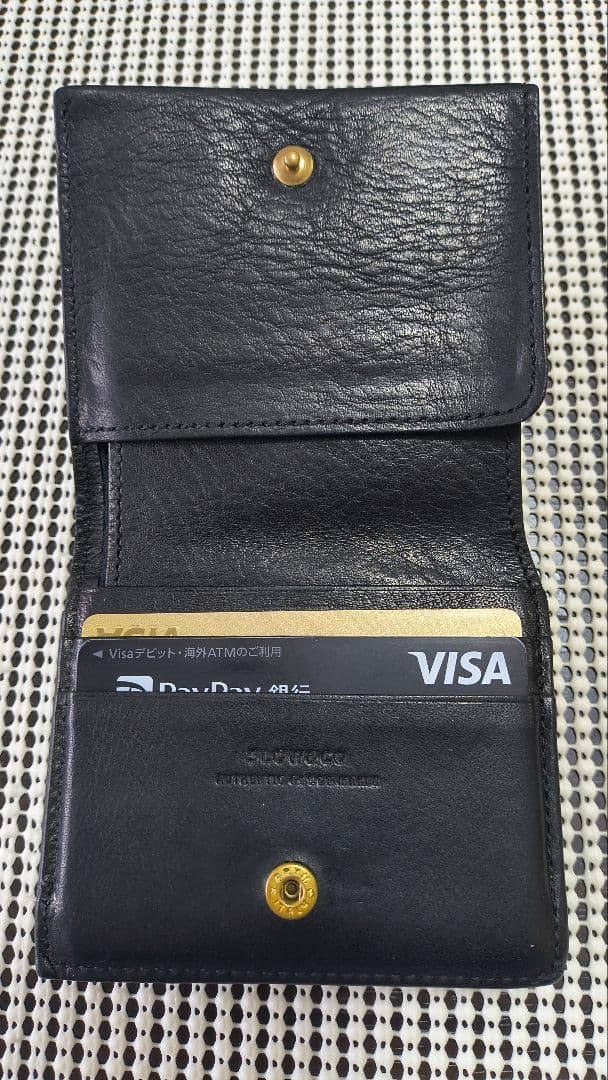 SLOW （スロウ） がま口 ミニ財布 ブラック