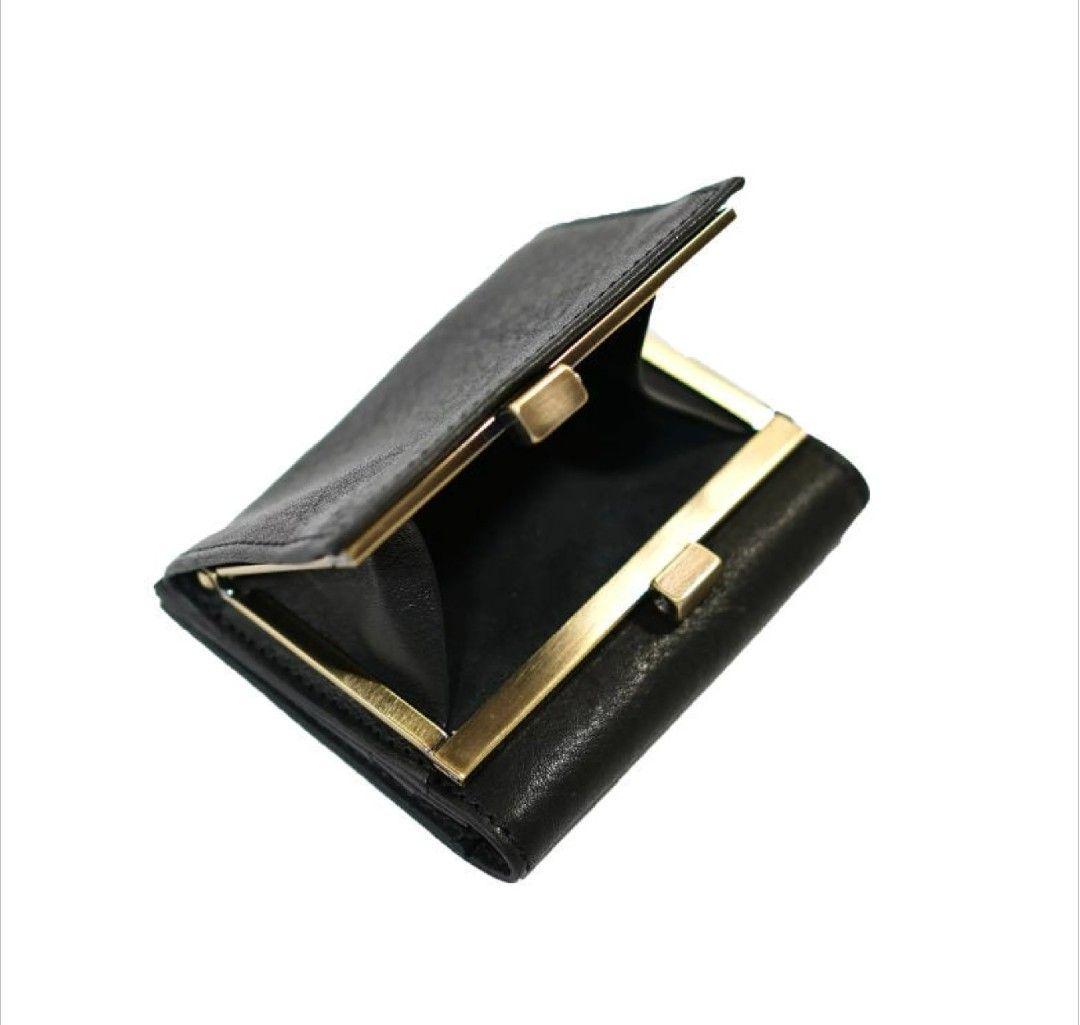 SLOW （スロウ） がま口 ミニ財布 ブラック