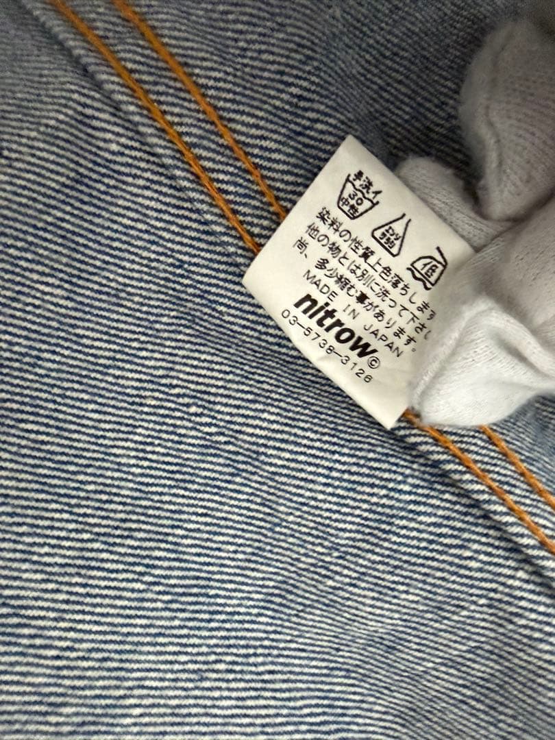 NITROW ナイトロウ デニム ジャケット　ファースト　NITRAID　L