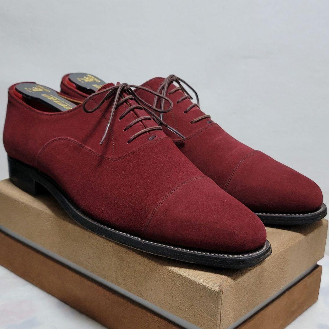 スコッチグレイン スエード ストレートチップ