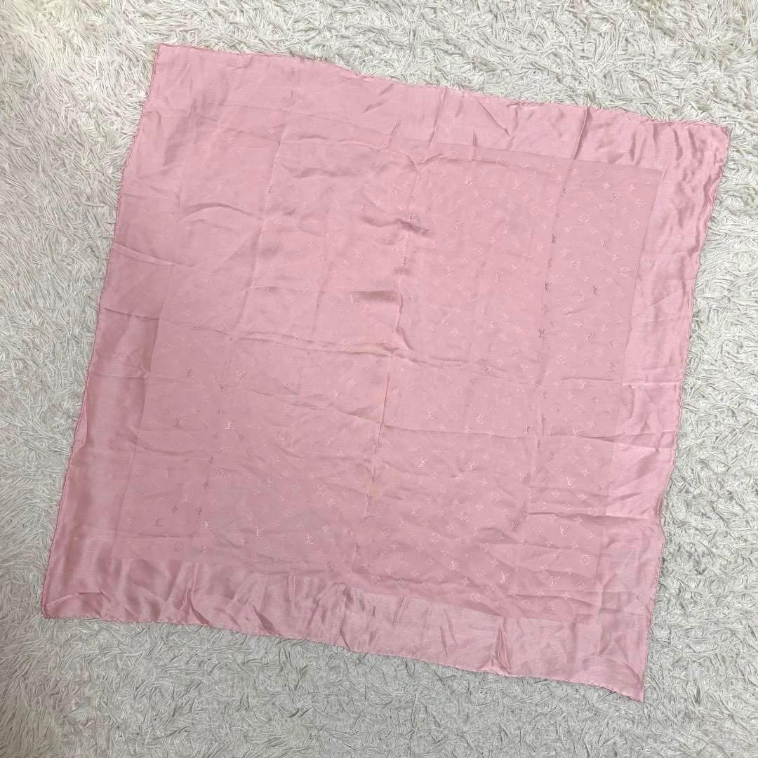 15448✨良品✨LOUIS VUITTON モノグラム 大判ストール ピンク