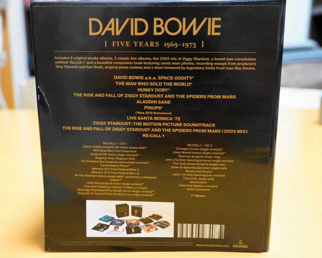 デヴィッドボウイ　Five Years (1969-1973)　CD BOX