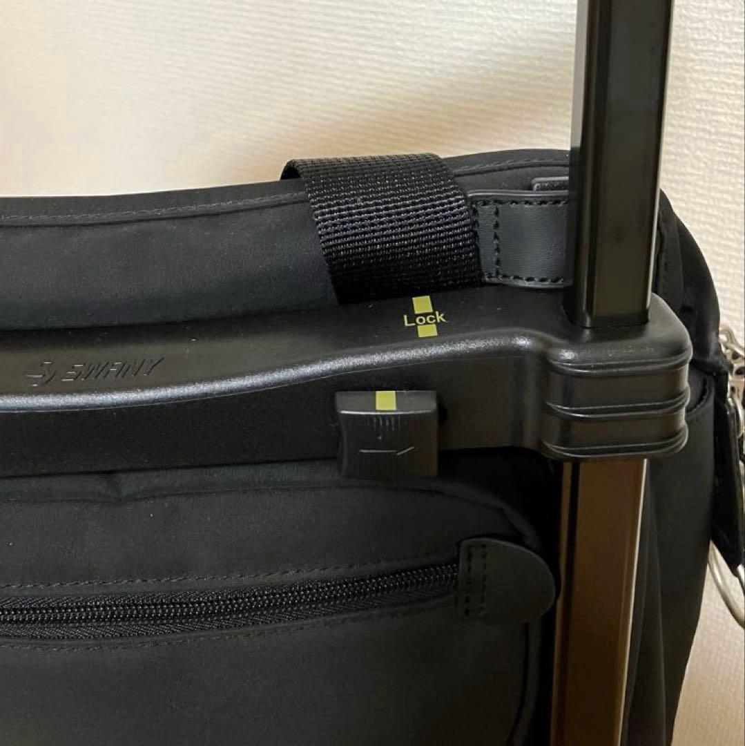 SWANY スワニー 4輪 キャリーバッグ カート ブラック 黒