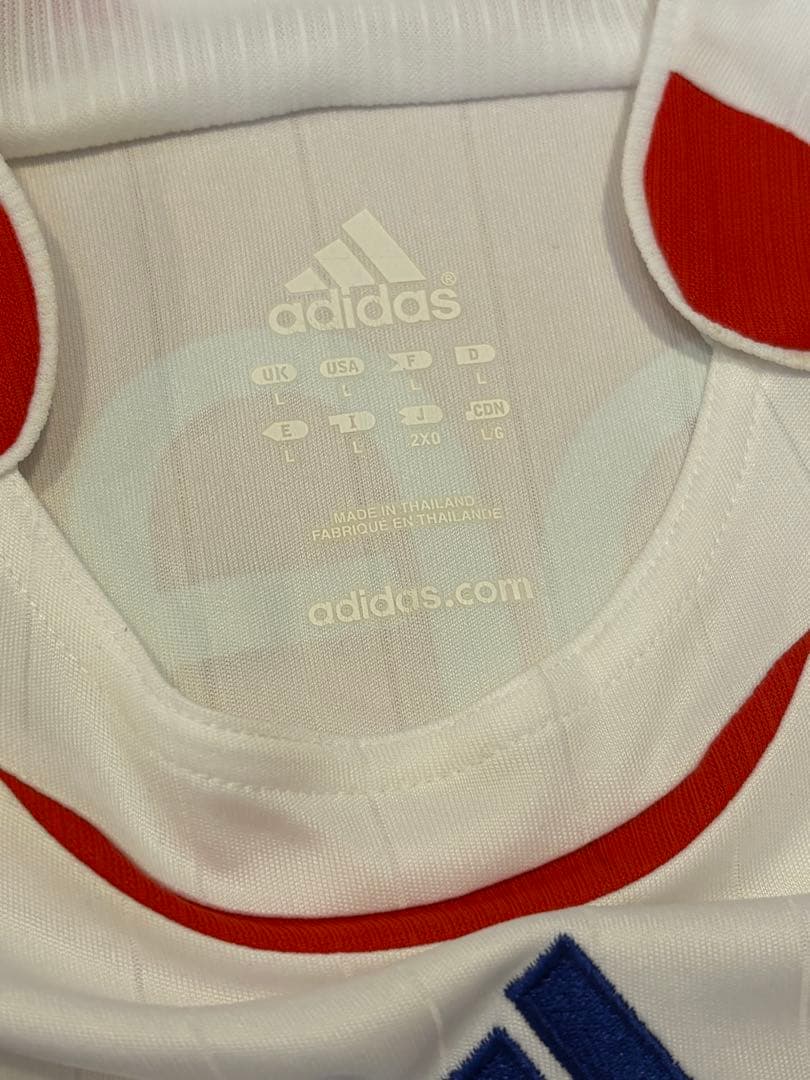 超希少 正規品 中古 美品 フランス 06/07 ホーム アウェイ ジダン Ｌ