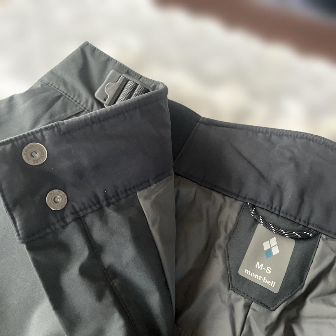 モンベル　パウダーステップパンツ メンズMサイズ 黒色