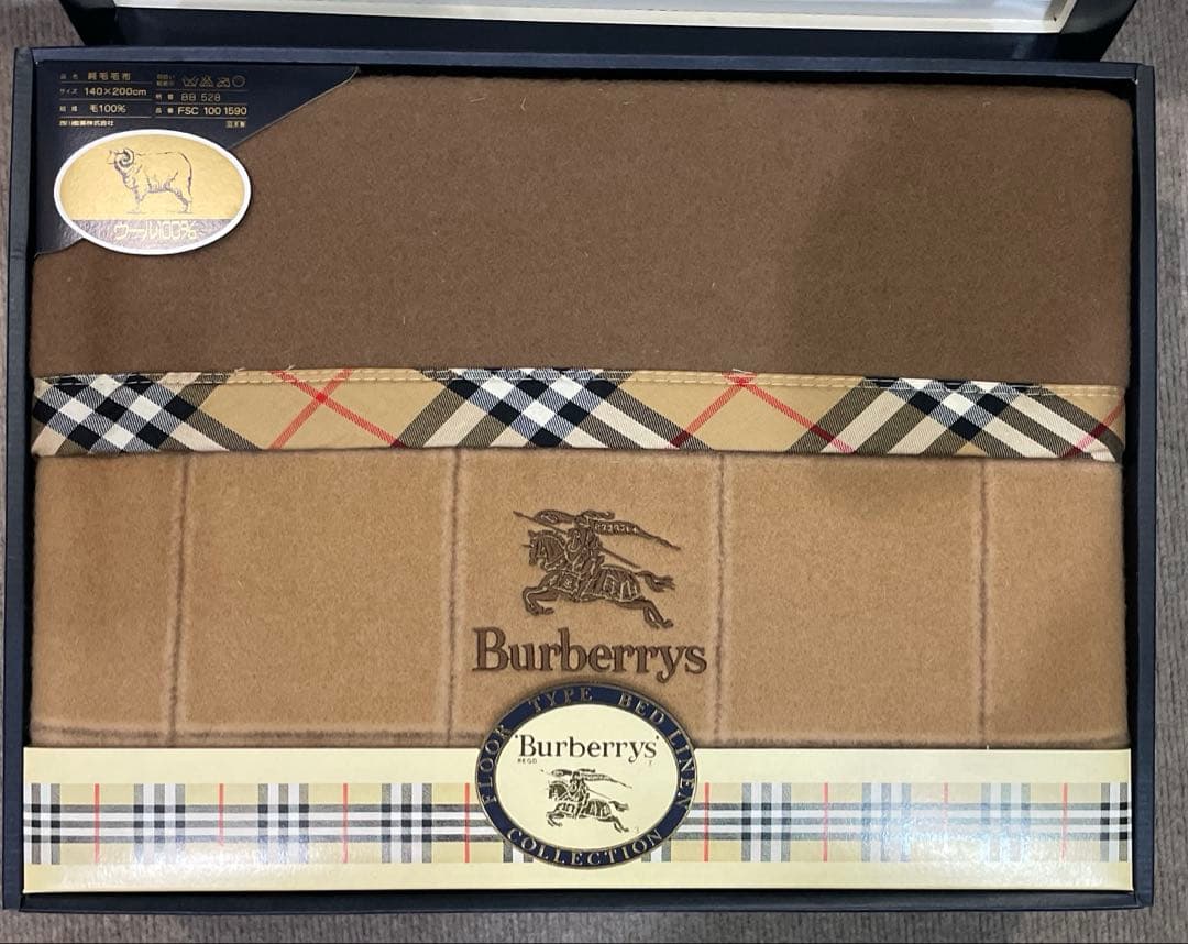 Burberrys バーバリー 純毛毛布