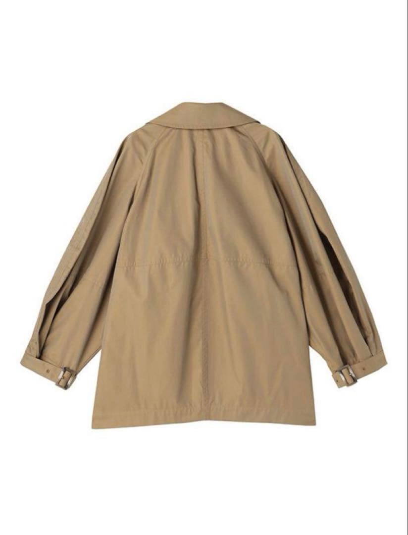 み*ん様 エトレトウキョウ コーティングショートトレンチコート BEIGE Sサ