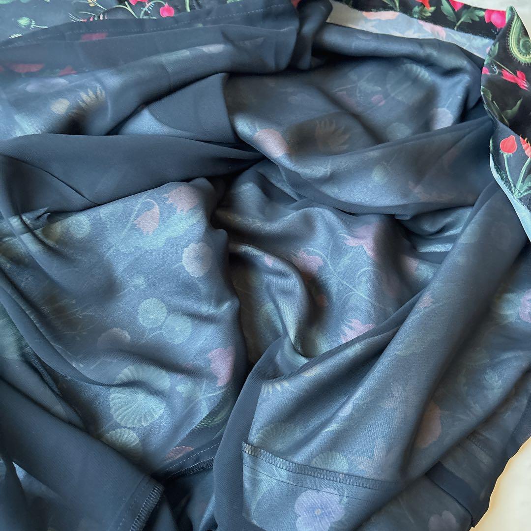 ダーマコレクション　ラッティ社　ボタニカル　ノースリーブワンピース　花柄