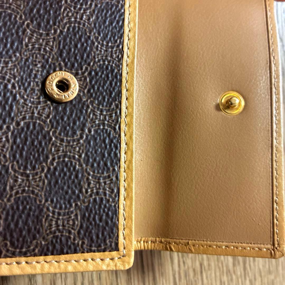 美品 セリーヌ キーケース 6連 マカダム トリオンフ ブラック