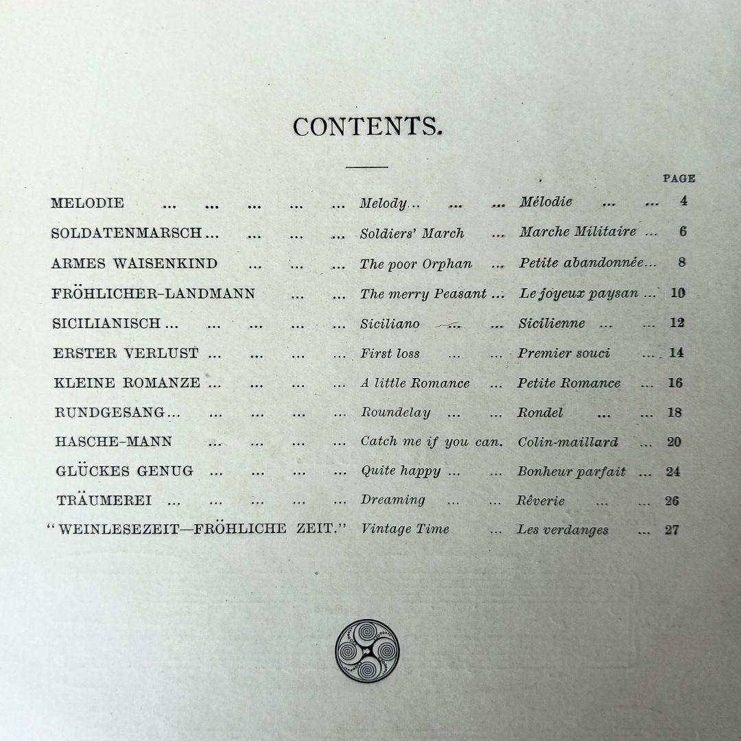 洋書古書1922年メッセージ　楽譜シューマン　ルメール画集アンティーク 水彩画