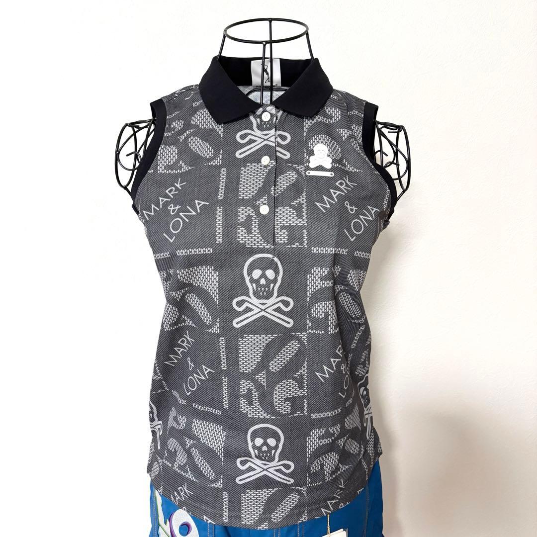 新品タグ付き✨MARK & LONA ブラック ノースリーブ S 2024SS