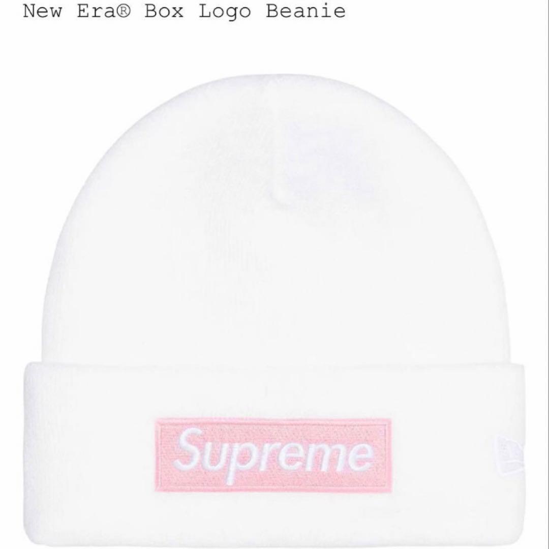 New Era Box Logo Beanie ホワイト　白　25