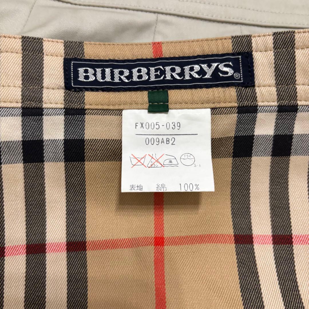 バーバリー　リバーシブルスカート　ノバチェック　膝丈　ラップスカート