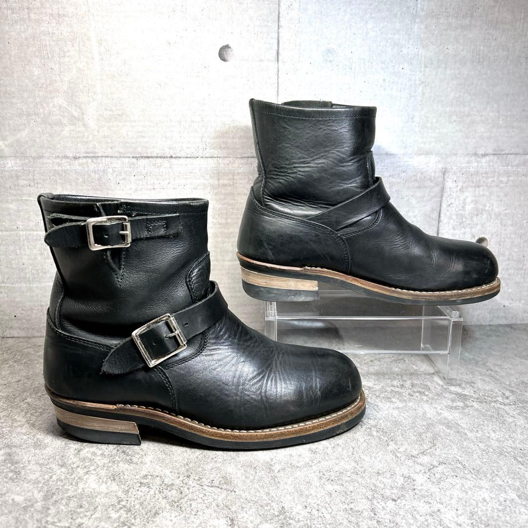 大人気【Hawkins】エンジニアブーツ/4035/ワークブーツ/ブラック/本革