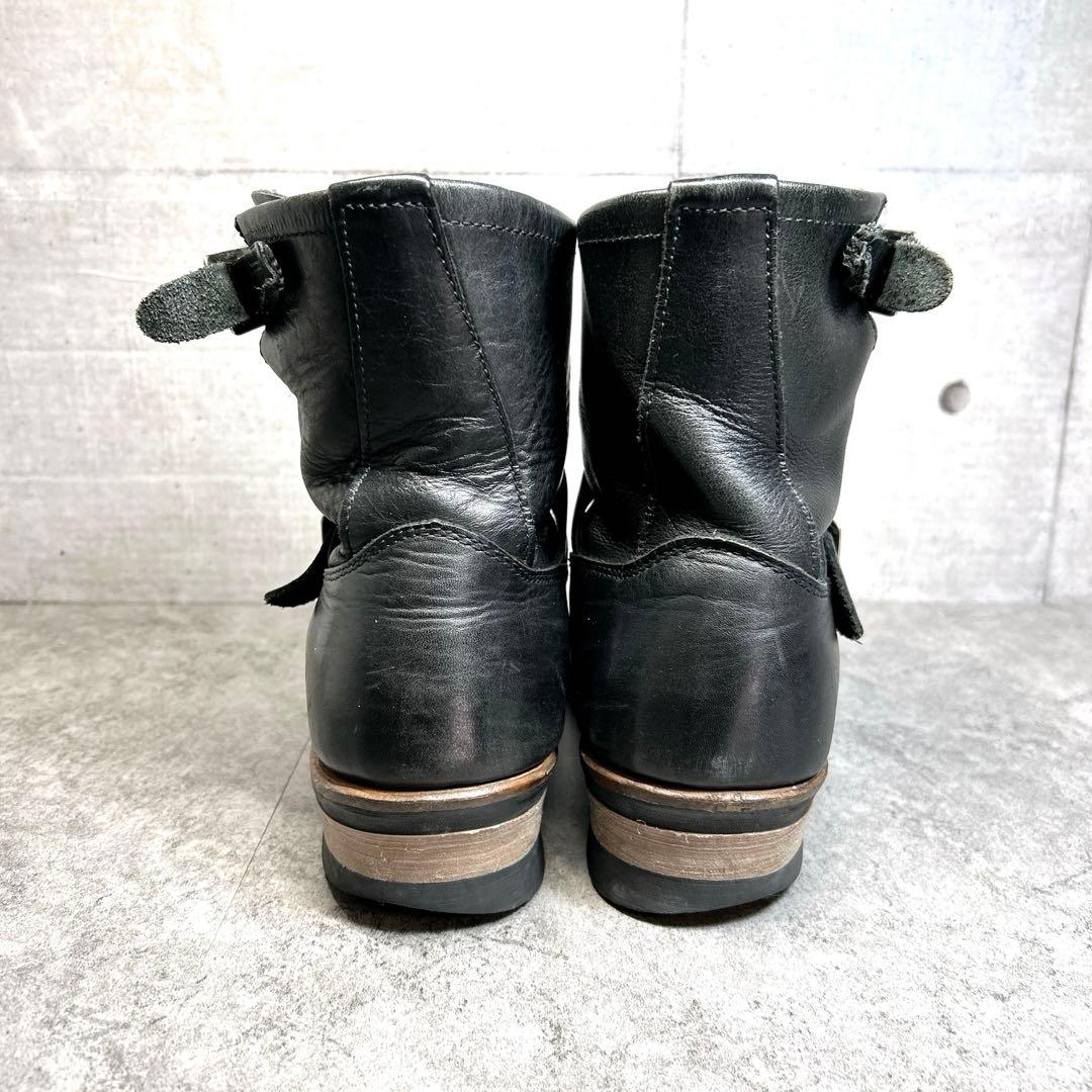 大人気【Hawkins】エンジニアブーツ/4035/ワークブーツ/ブラック/本革