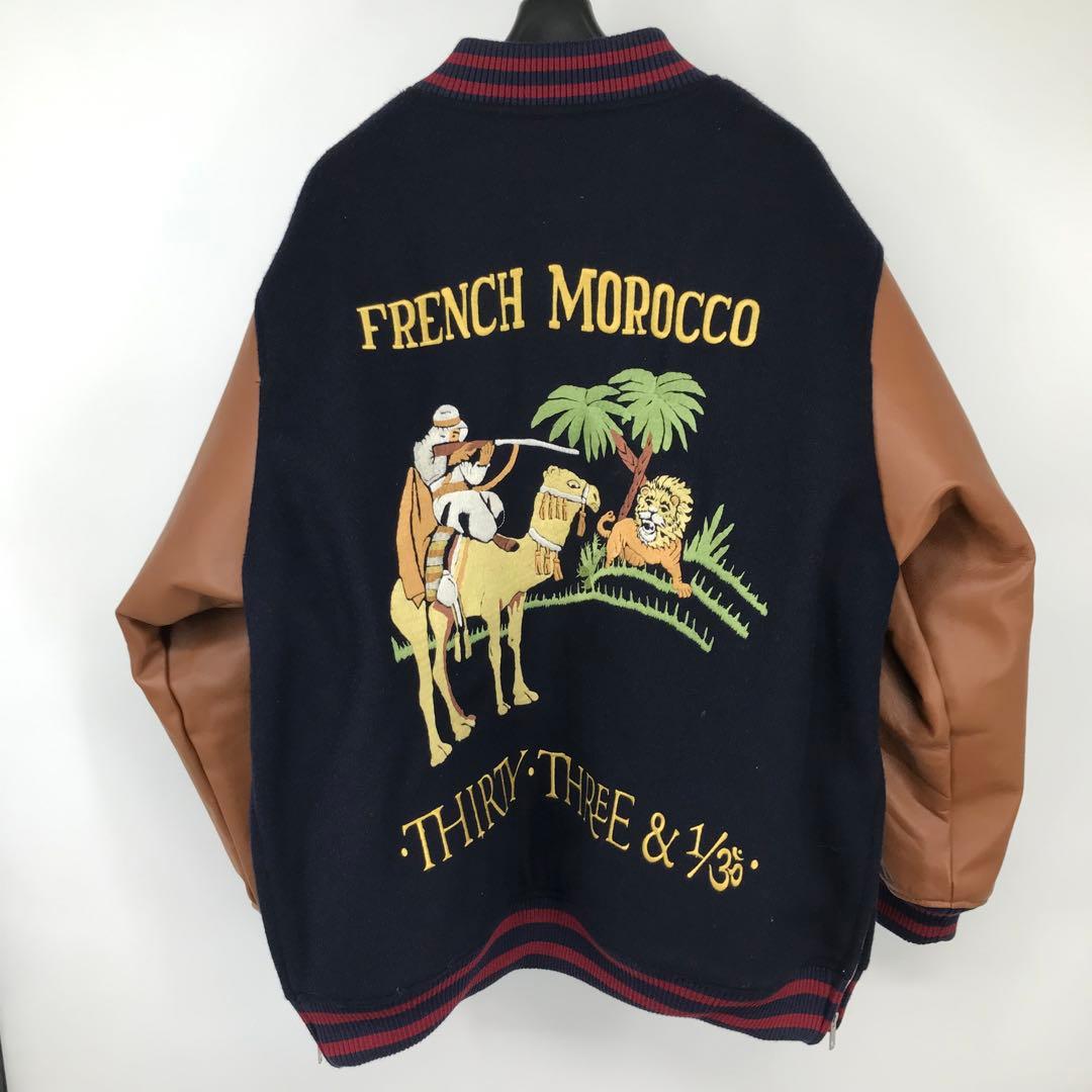 BLACK WEIRDOS スタジャン　L　牛革