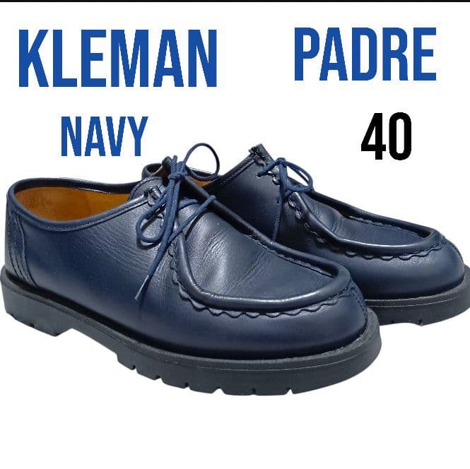 レア KLEMAN パドレ 40 チロリアンシューズ ネイビー レアカラー