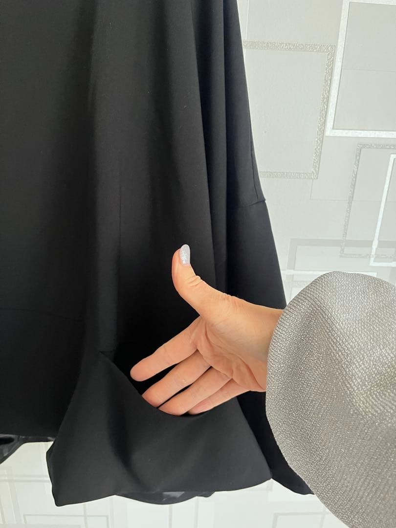 【Du noir】飾りボタンノーカラージャケット