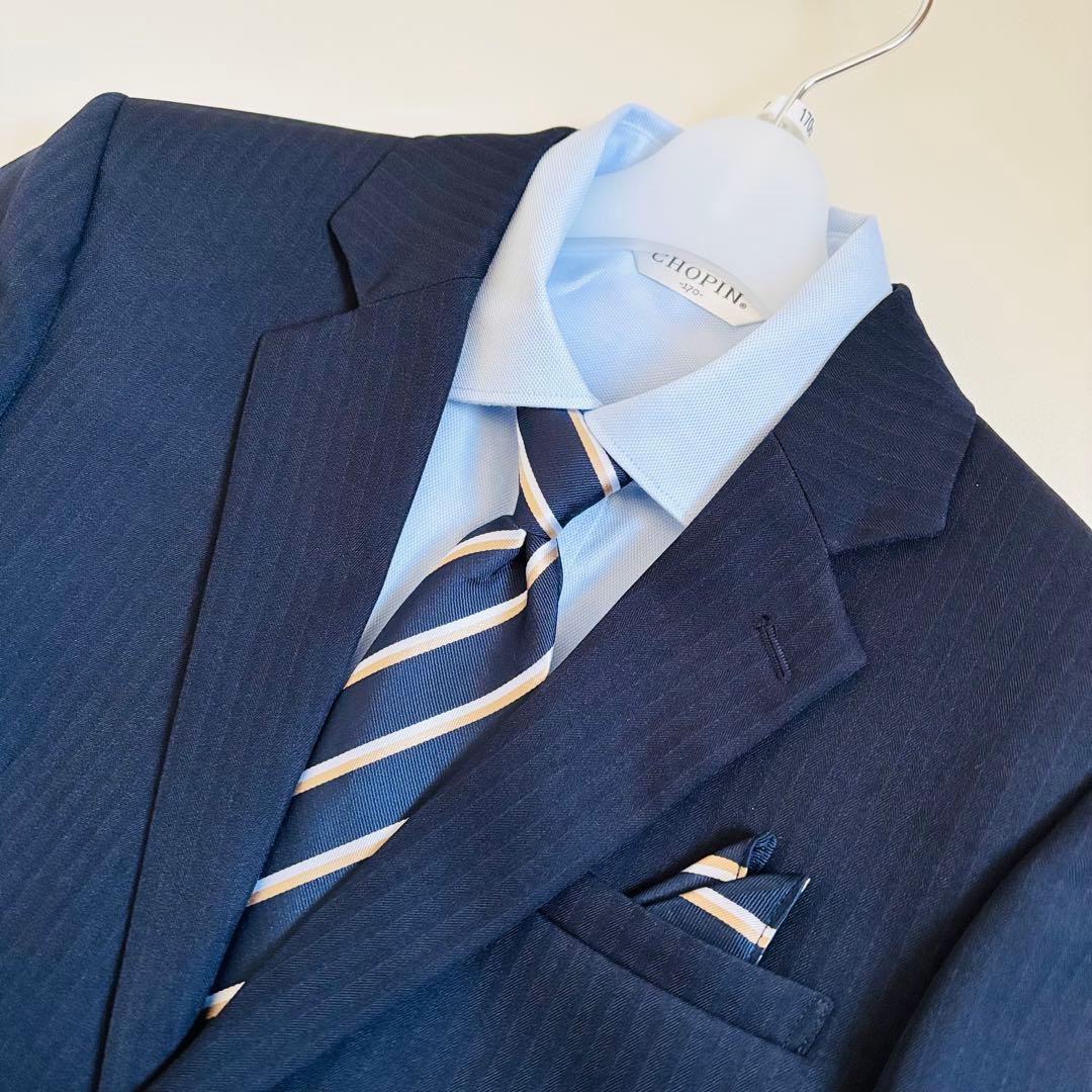 2642【新品タグ付き】ショパン 170cm キッズフォーマル ネイビー 男の子