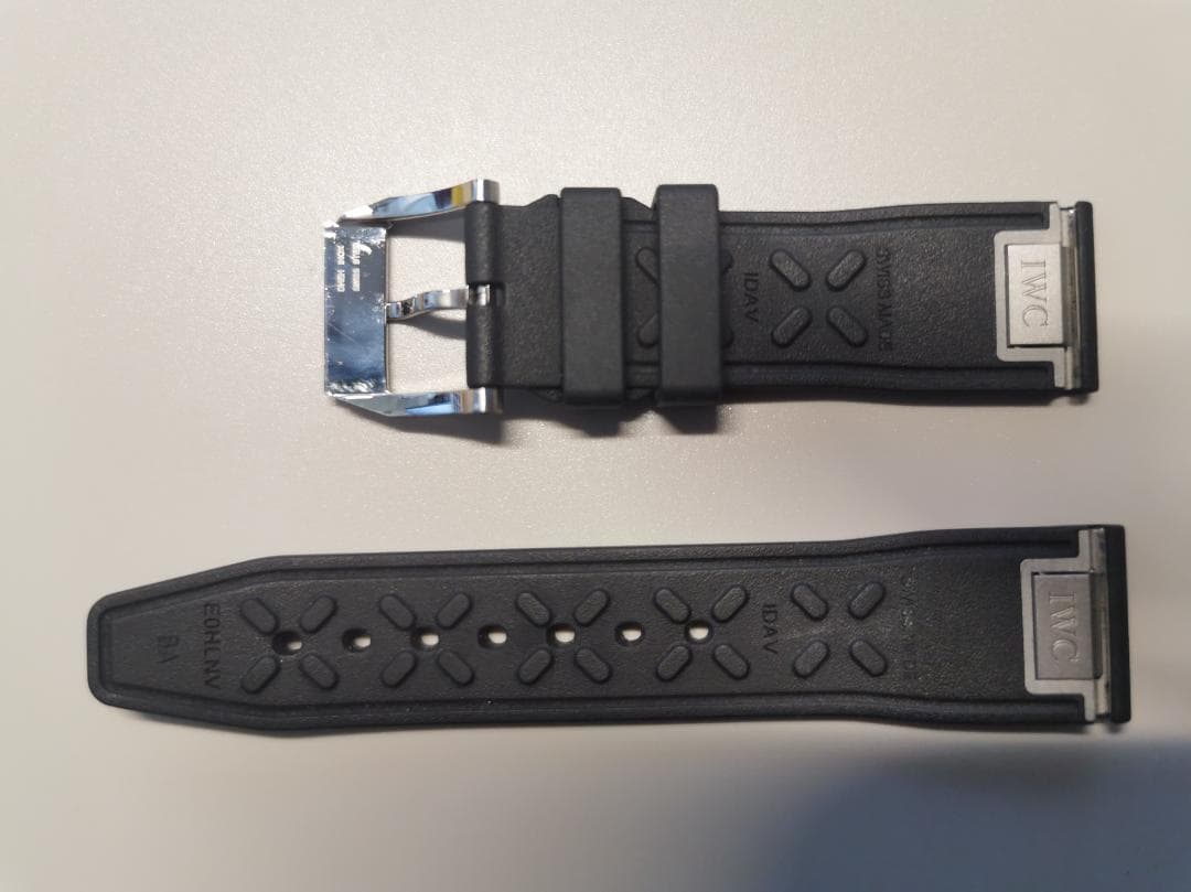 IWC ラバーストラップ　黒　XSサイズ　ラグ幅20mm