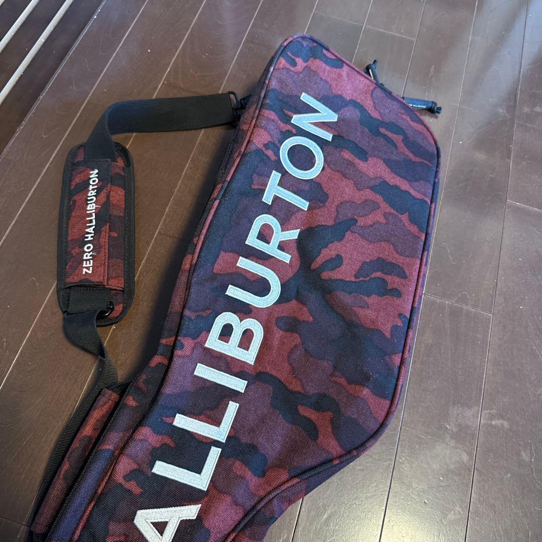ZERO HALLIBURTON ゴルフ クラブケース レッドカモ 美品 軽量
