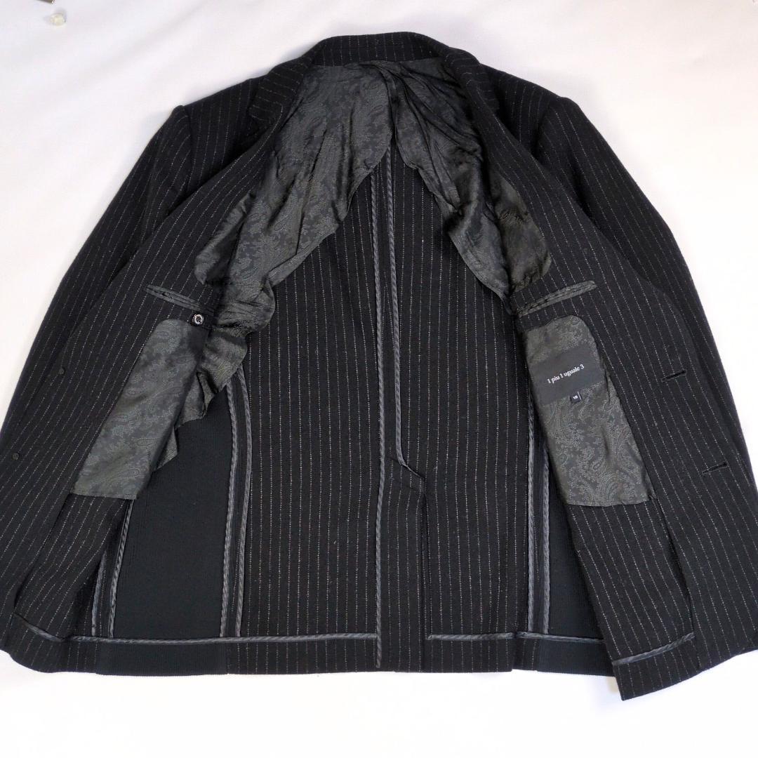 希少サイズ ウノピュウノ 2XL テーラード ジャケット ストライプ VII