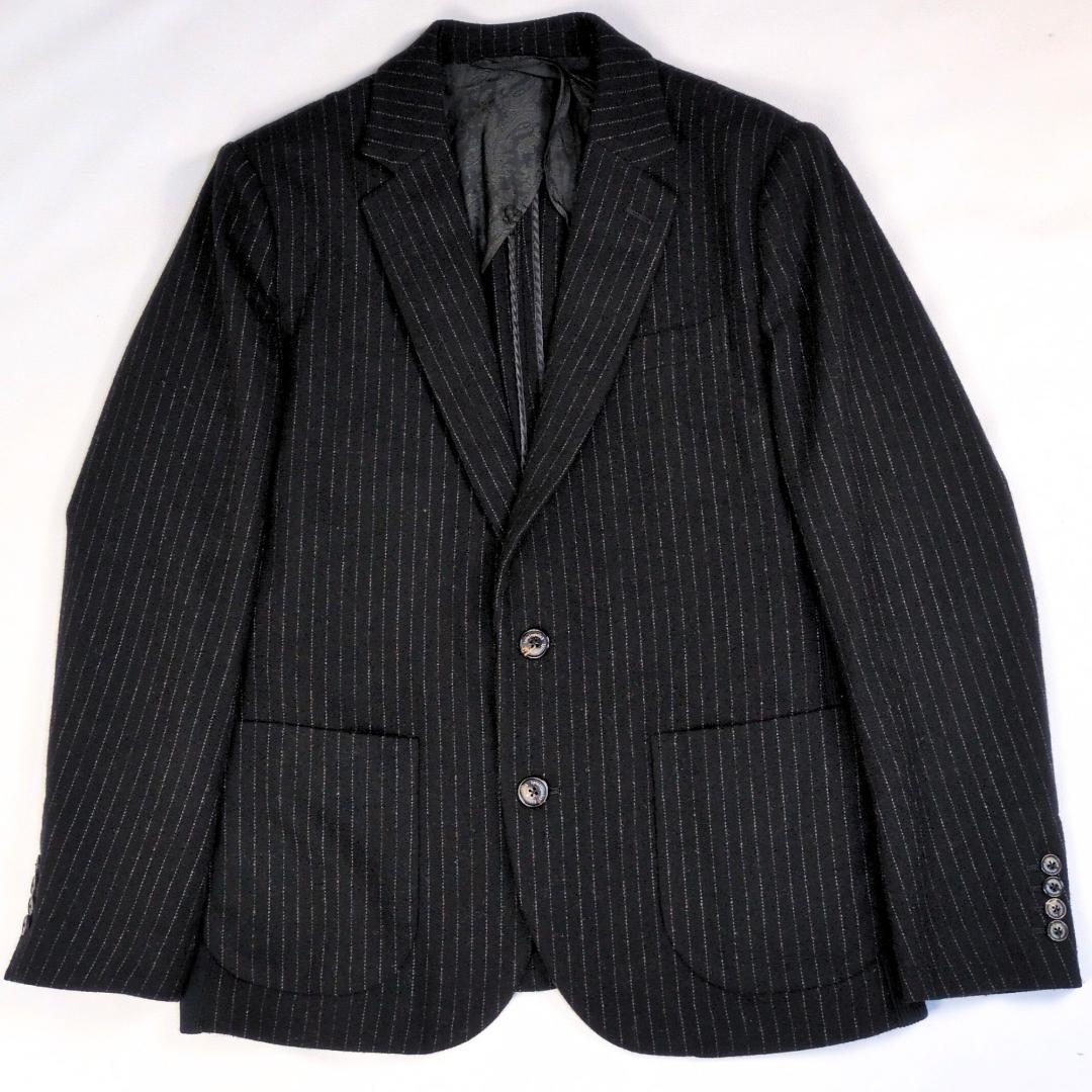 希少サイズ ウノピュウノ 2XL テーラード ジャケット ストライプ VII