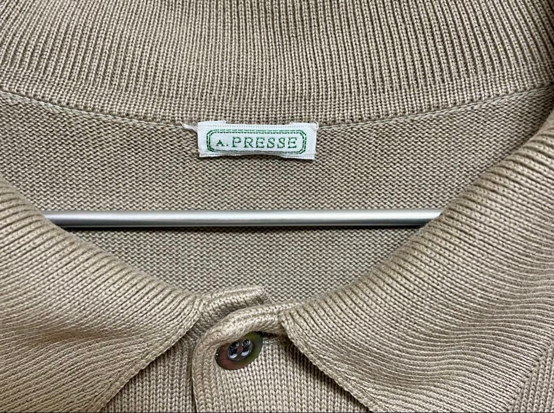 トップス A.PRESSE Cotton Knit S/S Polo Shirts 3