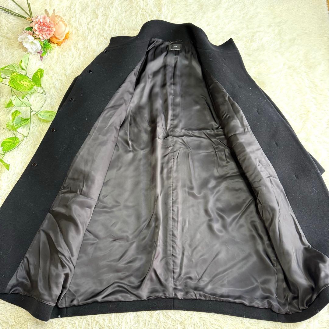 【23区】美品 ウールコート ロング ブラック 48サイズ レディース