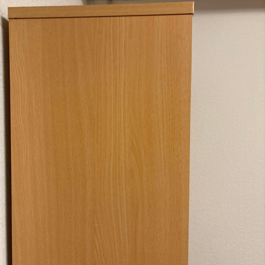 ナチュラル 6段本棚 合板製 縦長