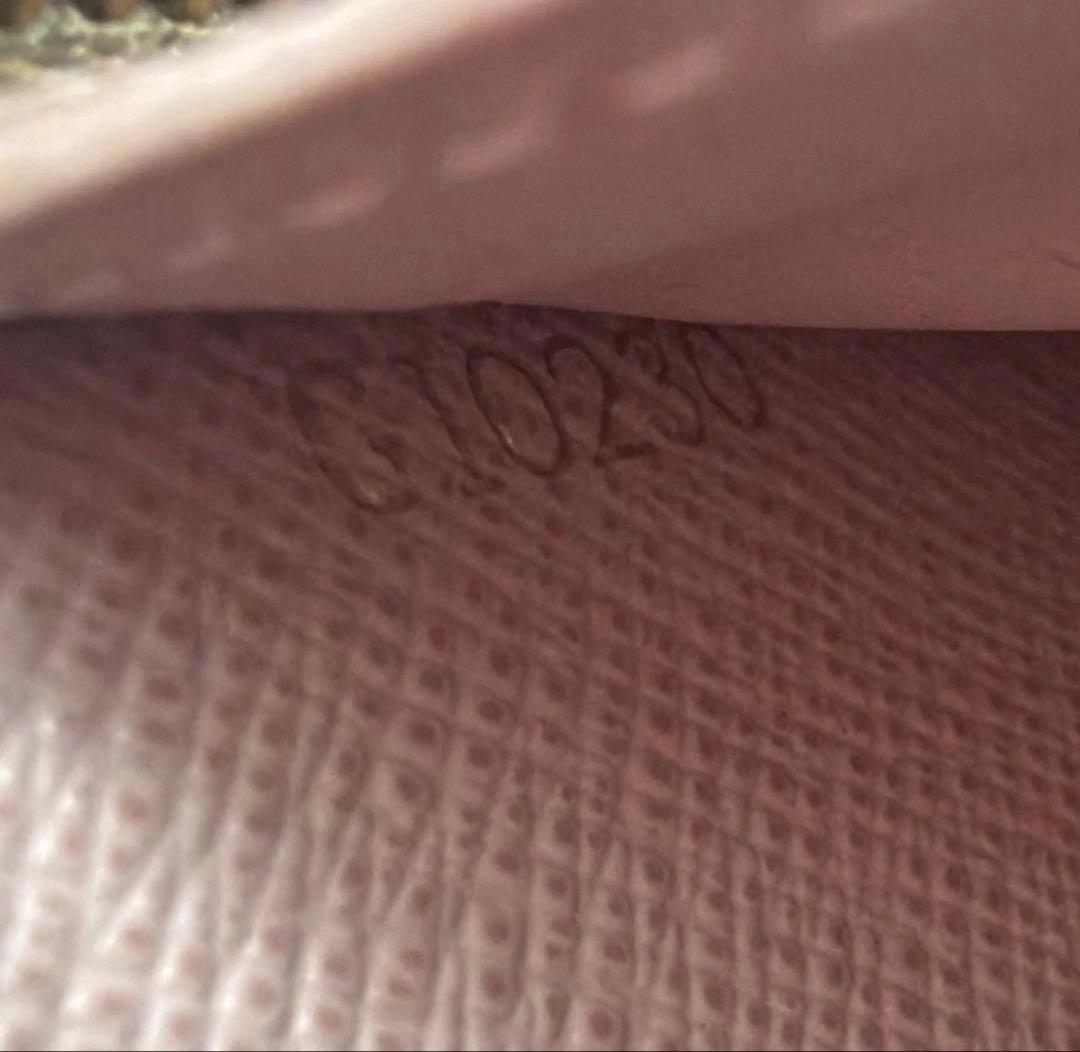 ルイヴィトン ダミエ アズール ポルトフォイユクレマンス ピンク 長財布