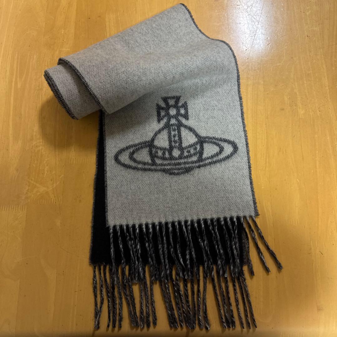 Vivienne Westwood マフラー ブラック/ホワイト