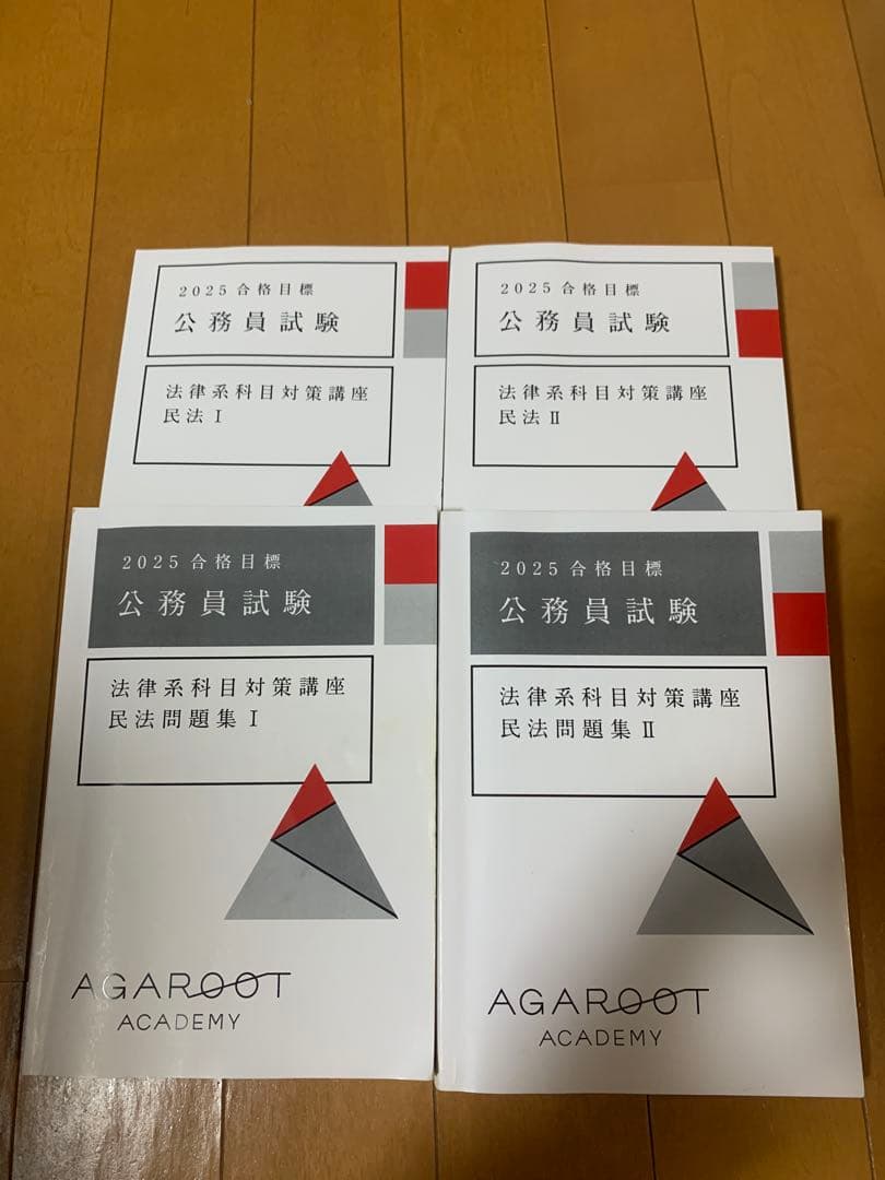 2025 アガルート　公務員試験 法律系科目対策テキスト 4冊セット