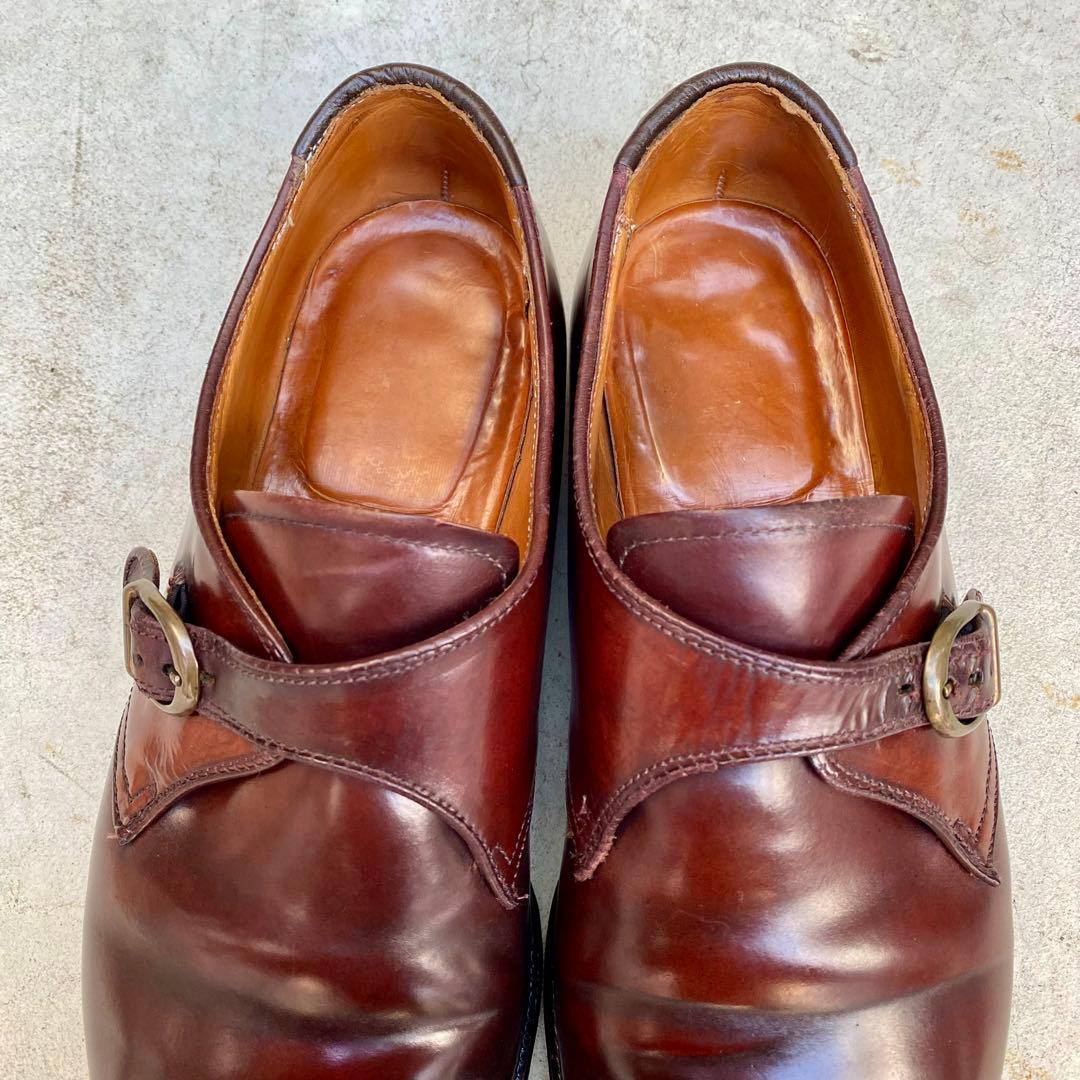P様Alden954★サイズ10D★コードバン★バーガンディ★モンクストラップ