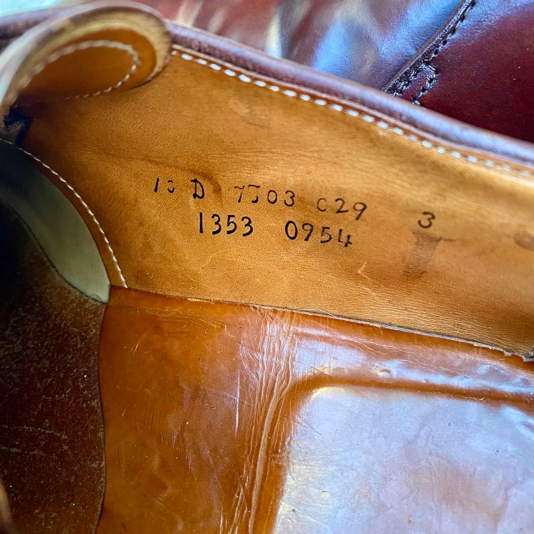 P様Alden954★サイズ10D★コードバン★バーガンディ★モンクストラップ