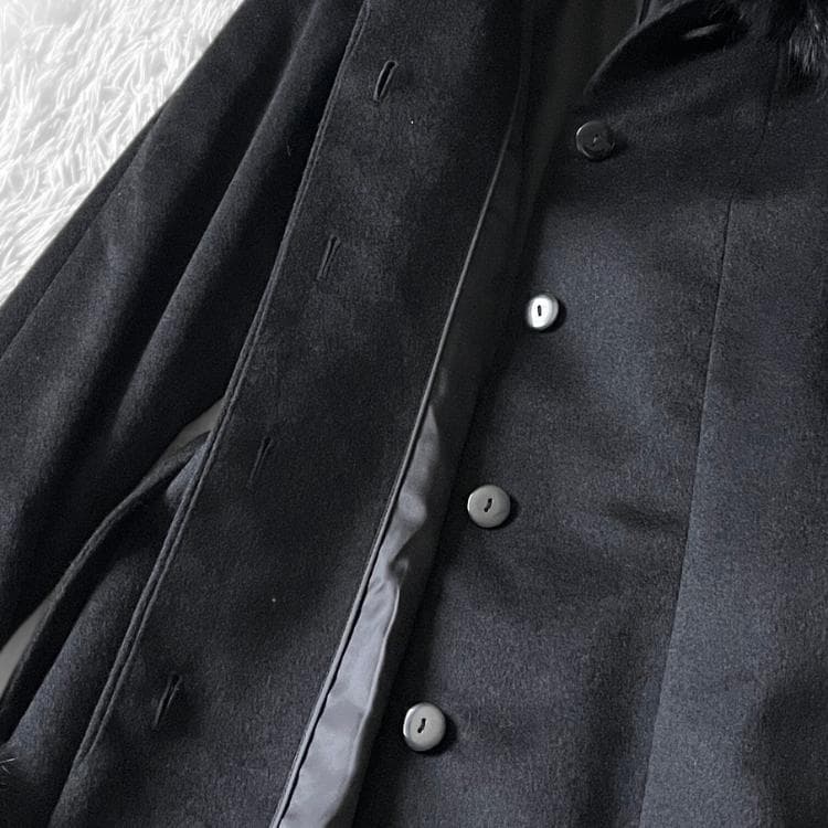 極美品 Eternallous カシミヤ100% SAGAファー ロングコート