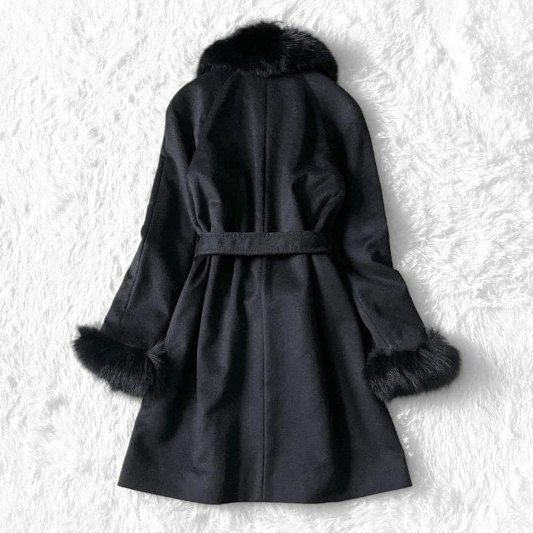 極美品 Eternallous カシミヤ100% SAGAファー ロングコート